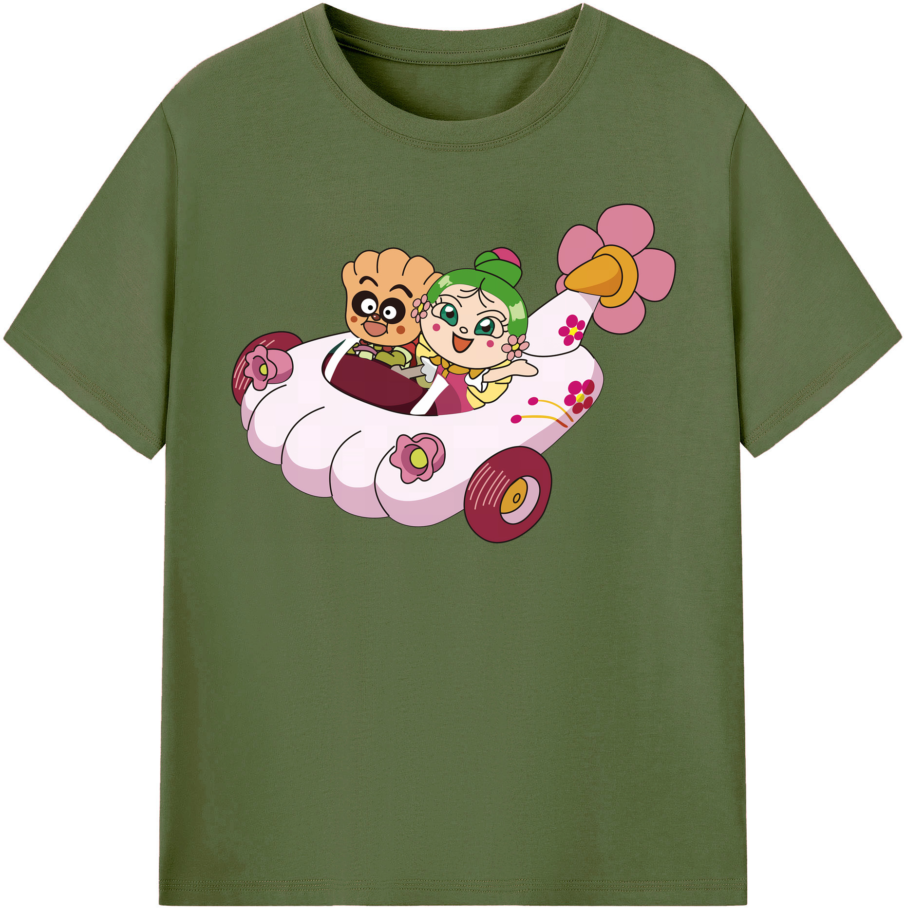 （画像用） アンパンマン Anpanman 綿100％半袖Tシャツ（フロントプリント）